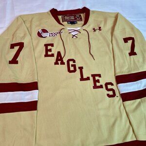 2011 Throwback Alt ROB SCUDERI 7 Boston College Eagles BC Hockey Jersey Size 3XL